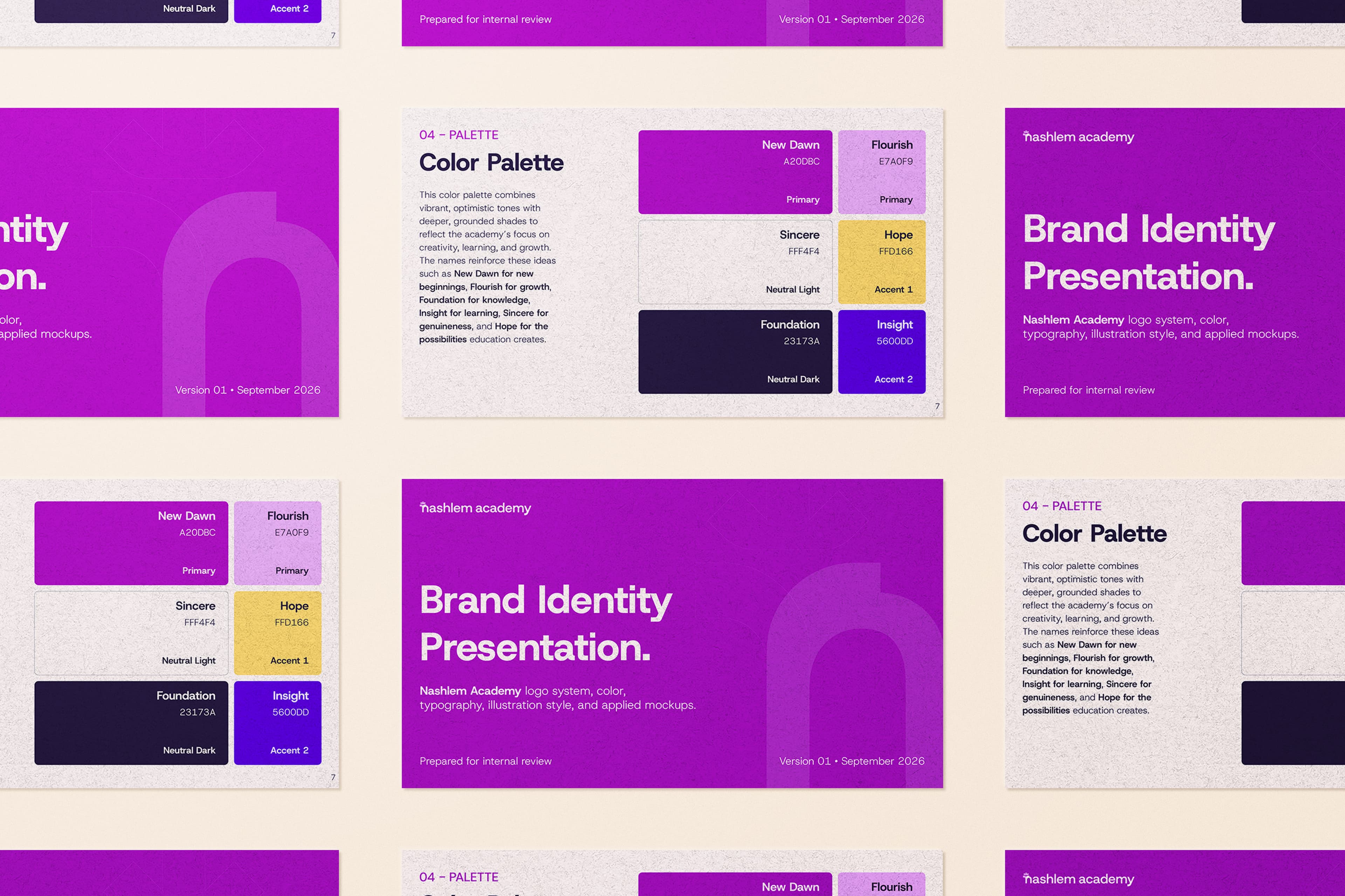 Nashlem Academy brand identity case study