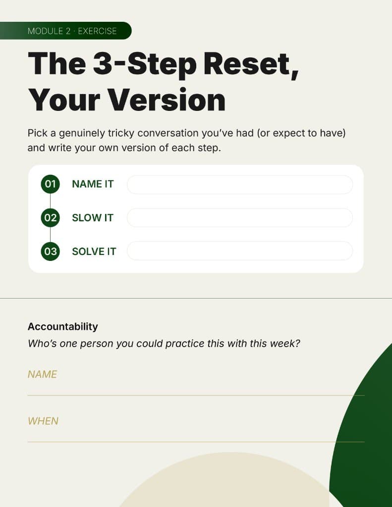 3-step reset