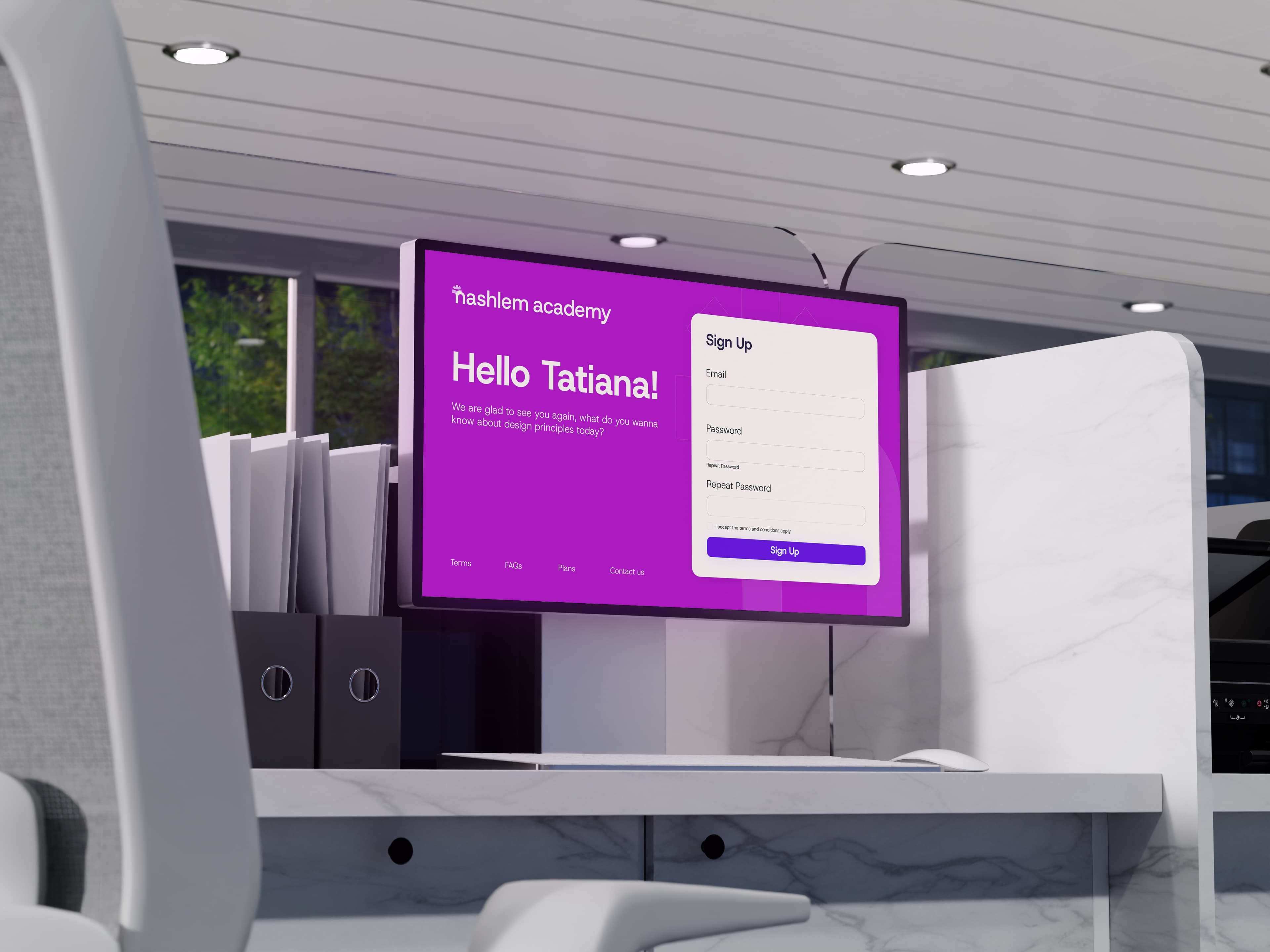 Nashlem digital screen interface